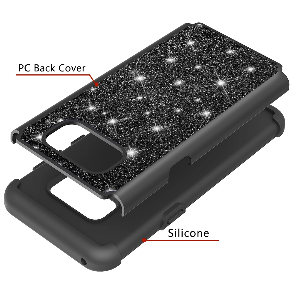 Shiny Bling Case for Samsung Galaxy S8 Plus S8+ SM-G955FD SM-G955F Phone Cover 8+ SM G955 G955FD G955F Bumper Funda | Мобильные