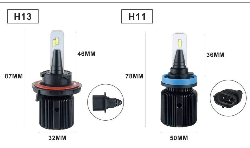 Aceersun H7 H4 светодиодный H11 H4 H7 H13 5 стороны освещение светодиоды с чипом CSP HB3 9005 9006 HB4 40 Вт 8000LM светодиодный Автомобильные фары лампы 12 V 24 V 6500 k