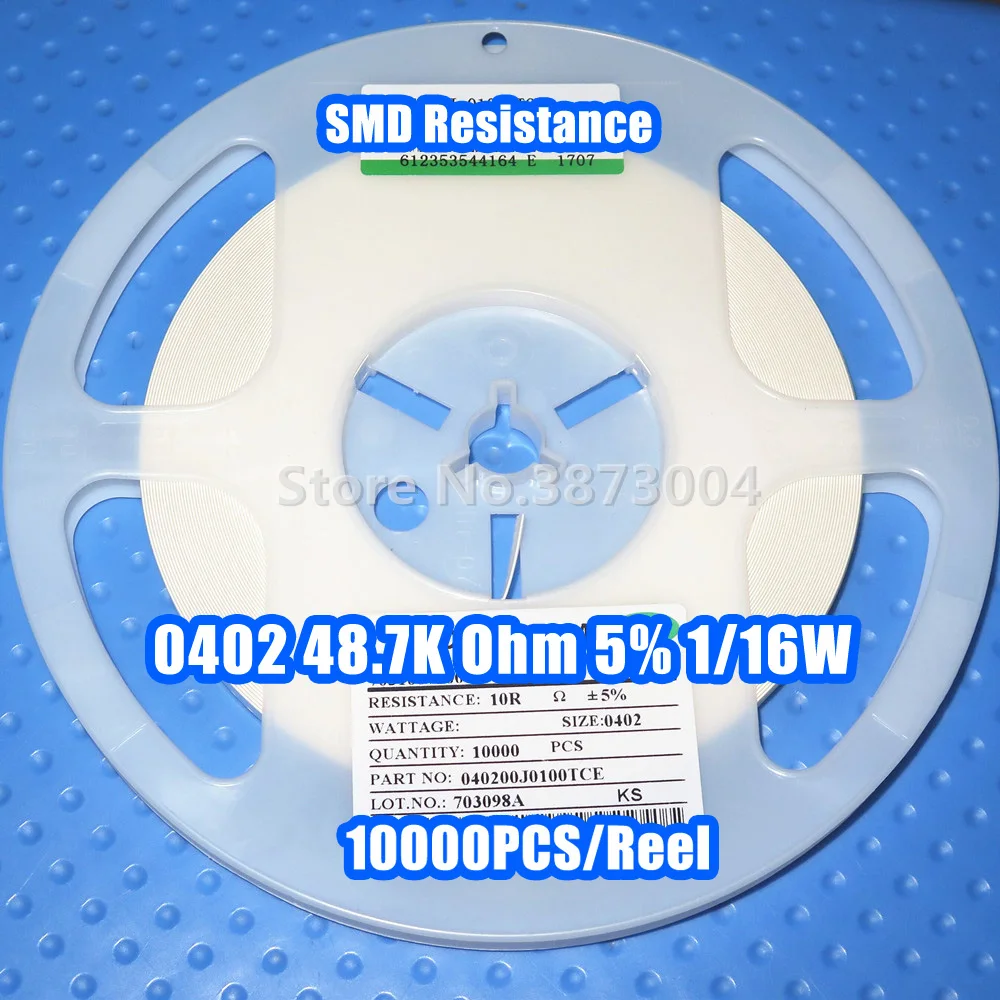 

1 Катушка 0402 48,7 K 48,7 K Ohm 5% 1/16W SMD 10000 шт./катушка