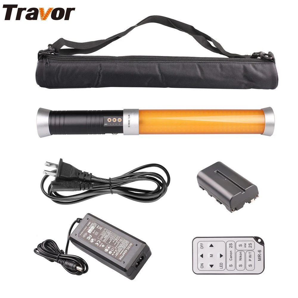 Travor двухцветная портативная Светодиодная лампа для видеосъемки 160 led 3200K 5600K|led video