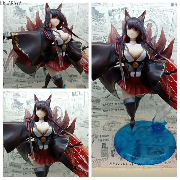 10'' Japanese Anime Azur Lane Game Akagi 1/7 Scale Pre-painted PVC Sexy Girl Action Figure Collectible Model Toy Brinquedos 26cm