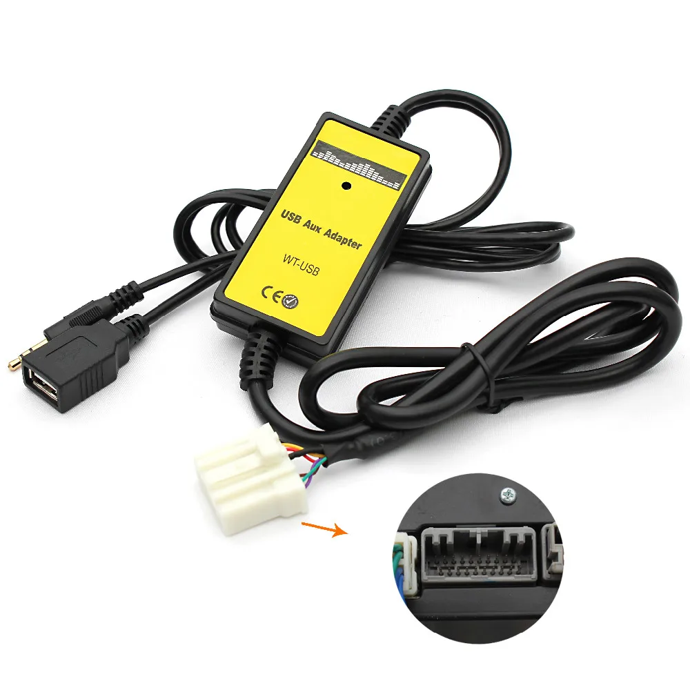 CD Mp3 телефон 3 5 мм кабель вспомогательное устройство TF SD USB автомобильный адаптер