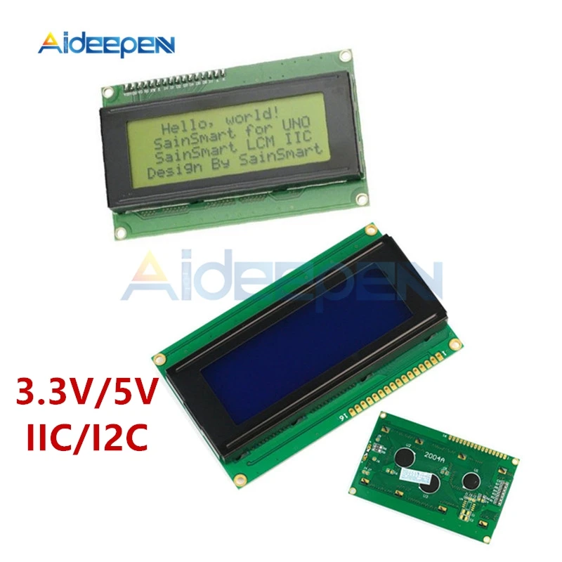 Плата адаптер для последовательного интерфейса IIC/I2C Arduino 2004 20x4 ЖК дисплей