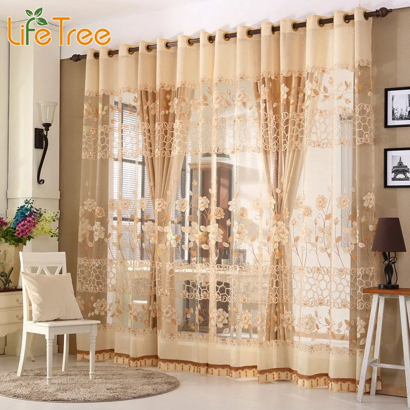 Роскошные оконные занавески комплект для гостиной прозрачные Занавески