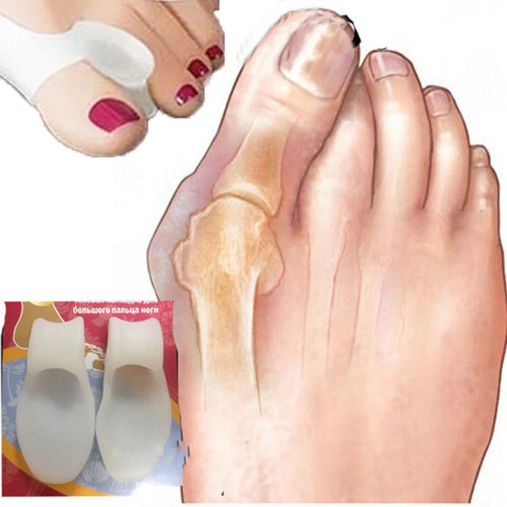 

New Silicone Gel Toe Separator Bone Thumb Valgus Protector Bunion Corrector Adjuster Pain Relief Straightener Toes Pedicure