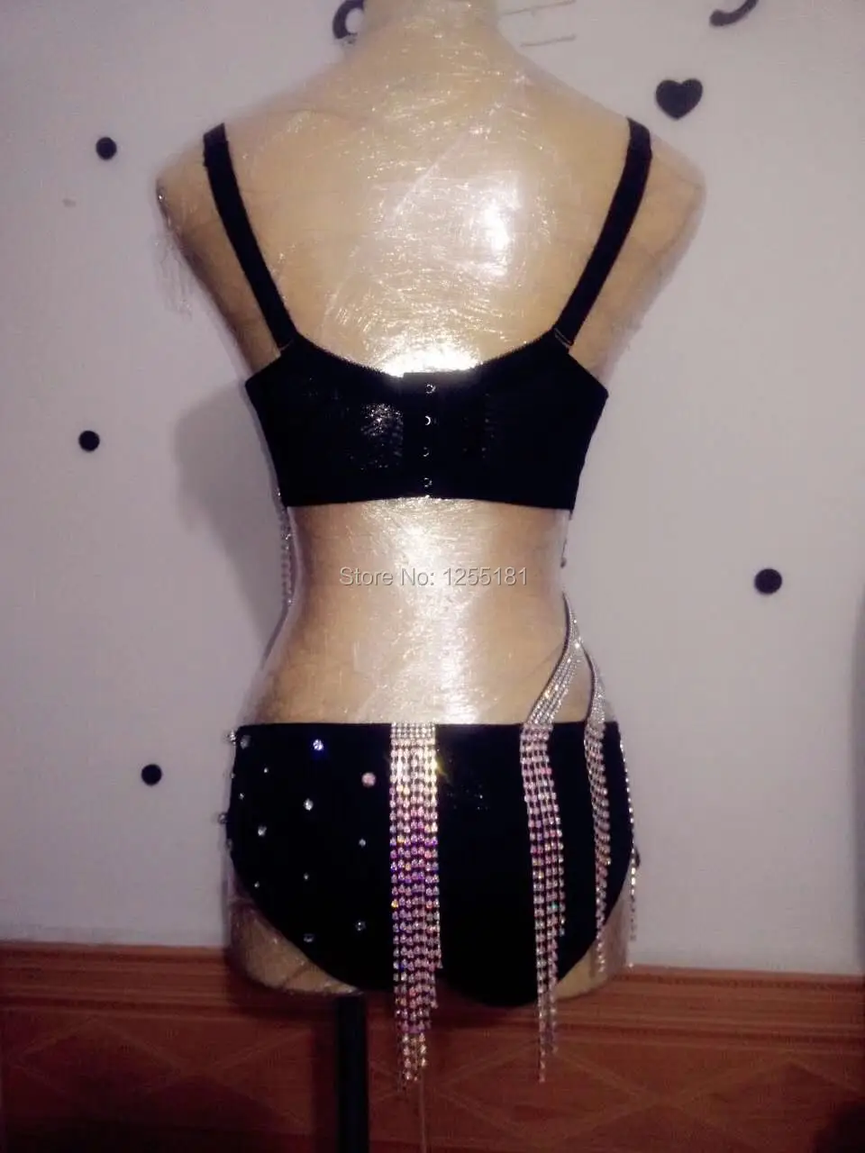 Женские сексуальные костюмы со стразами и цепочками боди короткие для сцены
