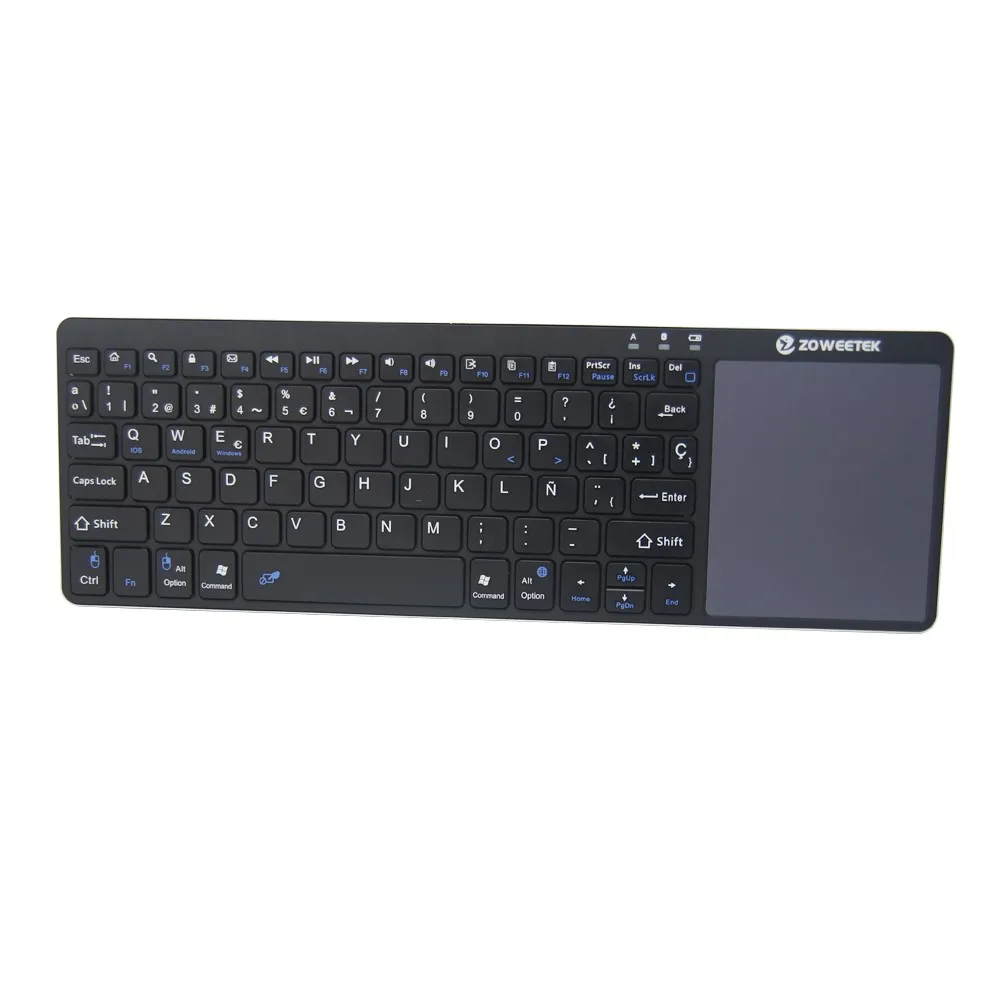 Ультратонкая Беспроводная мини-клавиатура с Bluetooth русская/иврит мышь тачпад для