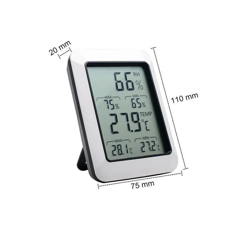BSIDE Indoor Outdoor 2-in-1 Large LCD Screen Display Digital Humidity Temperature Thermometer Sensor Room Hygrometer Meter | Инструменты
