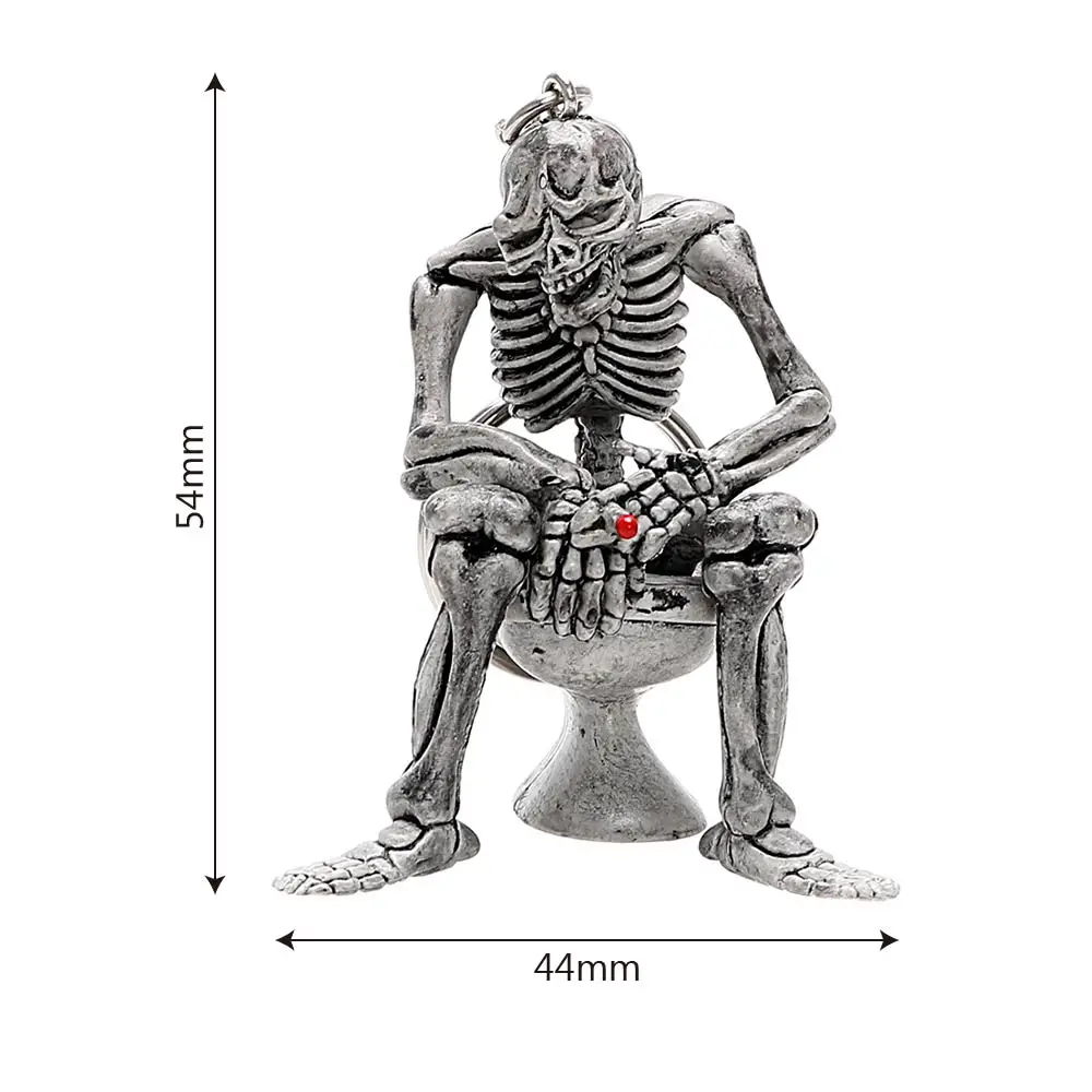 Резиновый брелок YOSOLO для ключей крутой декоративный с черепами в туалете