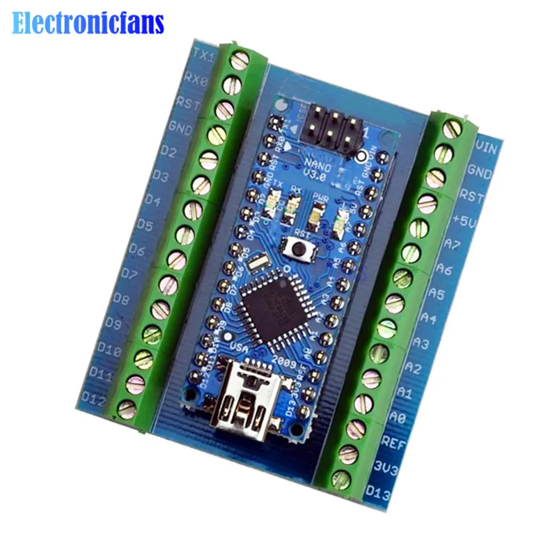 Плата расширения для контроллера CH340 CH340G Nano V3.0 3,0 ATMEGA328 ATMEGA328P, плата расширения для Arduino Mini USB