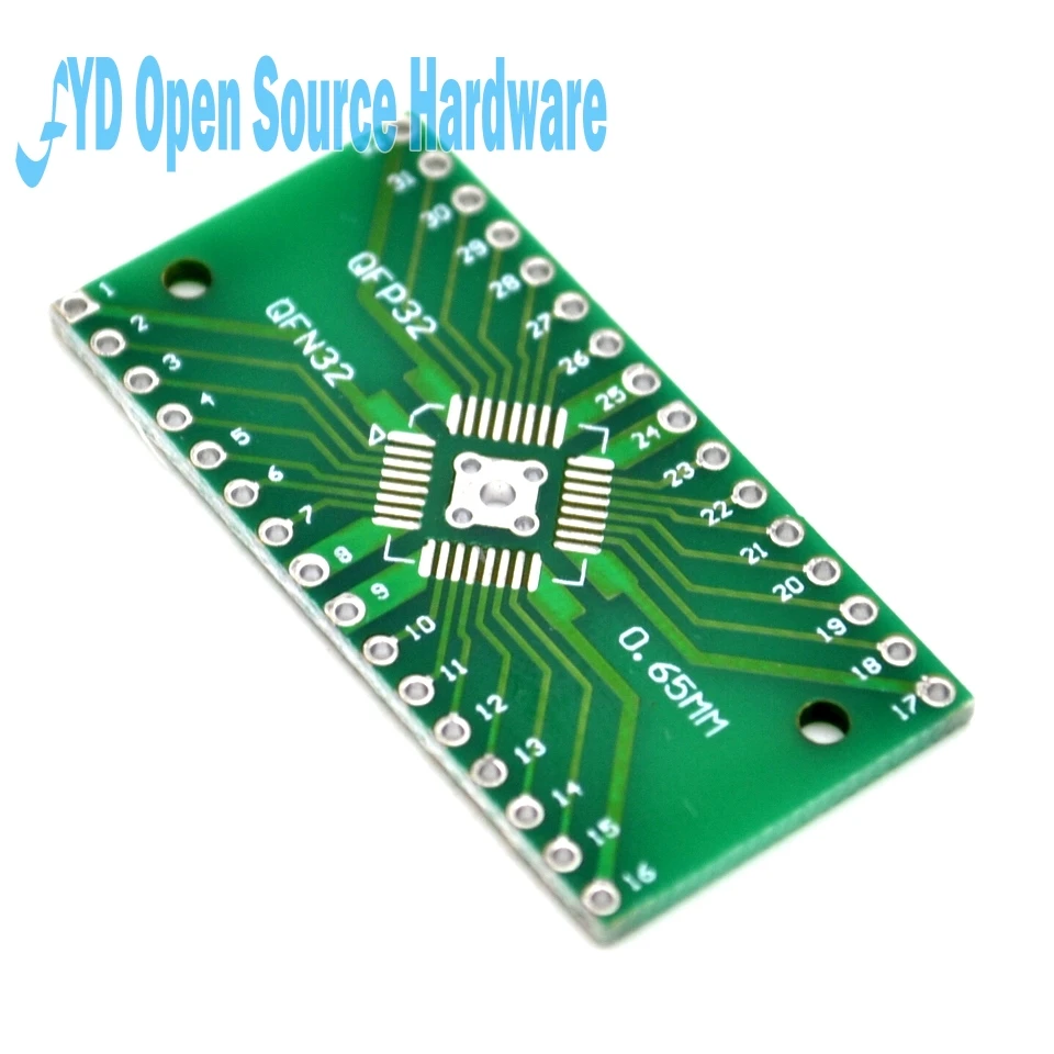 10 шт. Новое поступление для QFN32 QFP32 конвертер DIP адаптер PCB 0 8/0 65 мм Шаг