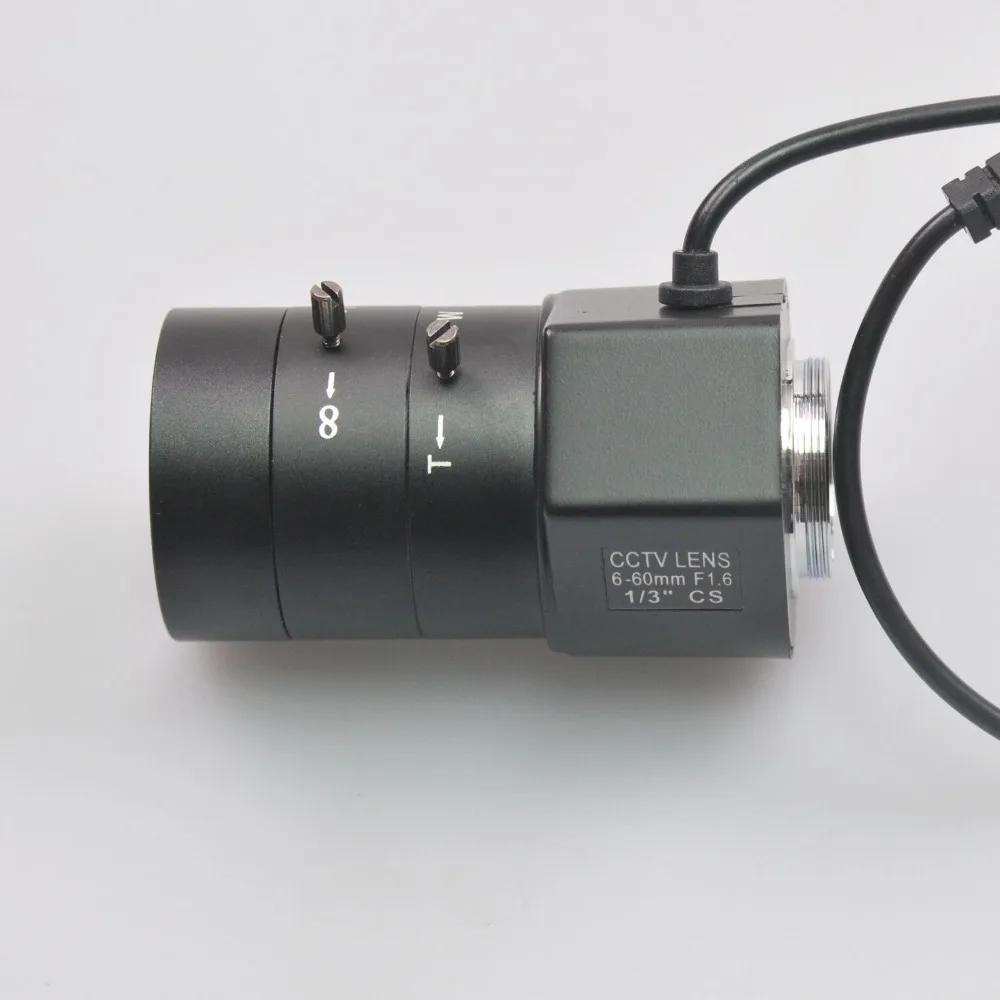 6 60 мм 1/3 &quotCCTV объектив Авто Ирис ручной зум фокус CS крепление для камеры