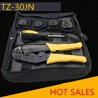 crimping pliers with35wfba1026tw30j03b jaws for insulated terminals and non insulated ferrules and tab receptacles hand tool