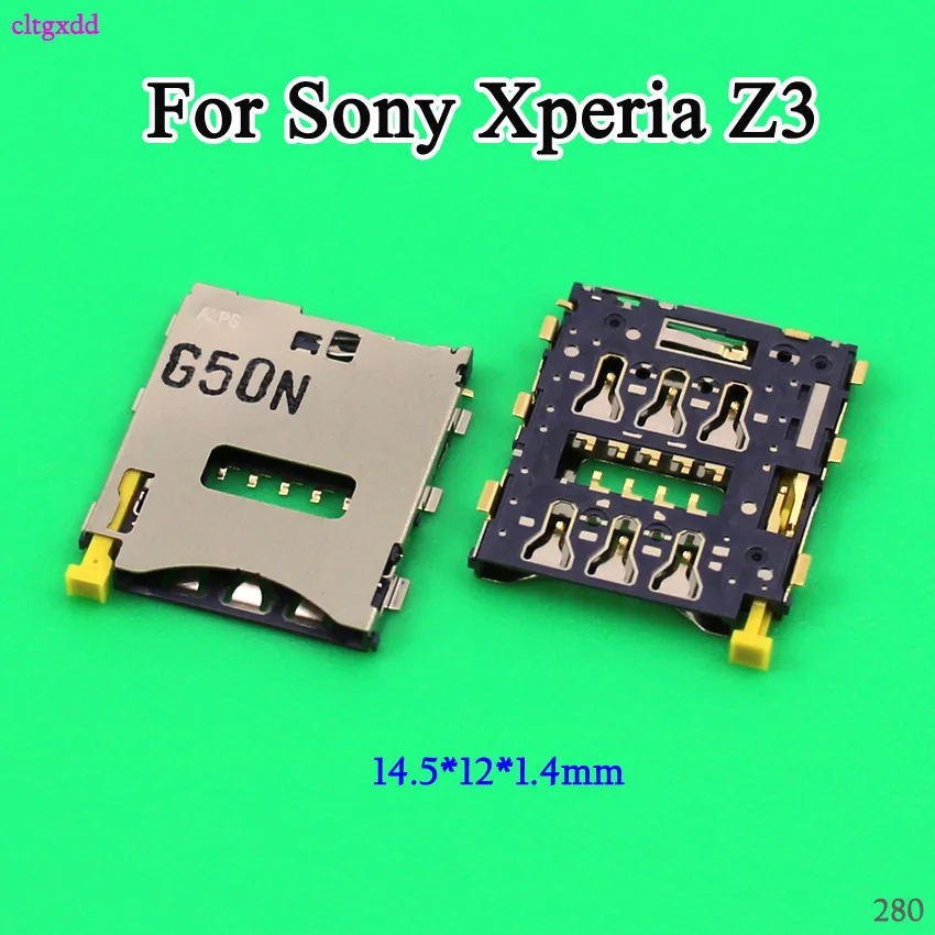 Новый компактный считыватель Sim карт cltgxdd для Sony Xperia Z L36 Z1 L39h Z2 L50W Z3 Z3|Соединители| |