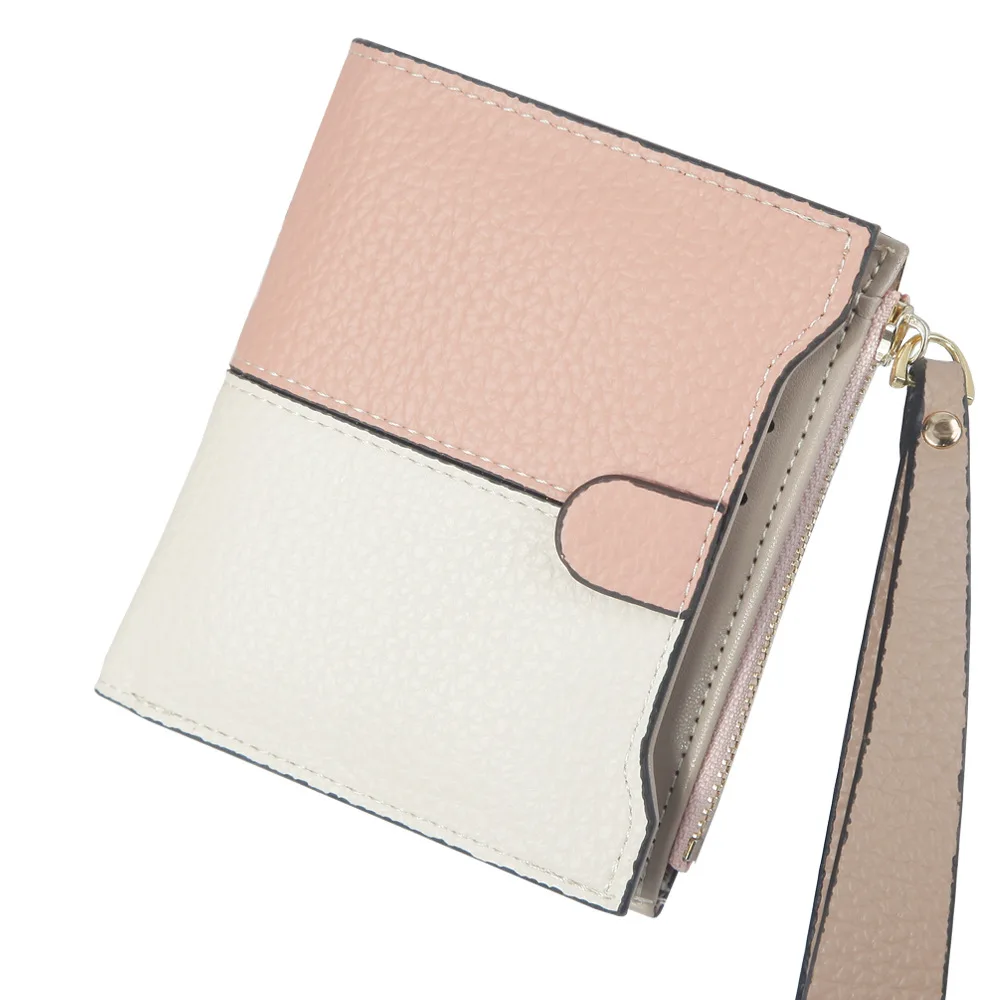 Маленький тонкий короткий кошелек женский кожаный cartera hombre billetera женские