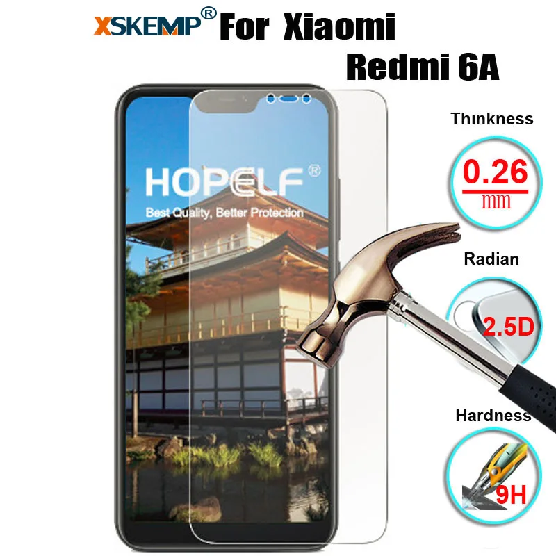 Новый Закаленное Стекло Экран протектор Anti explosion для Xiaomi Redmi 6A & редми 6 Pro Ультра