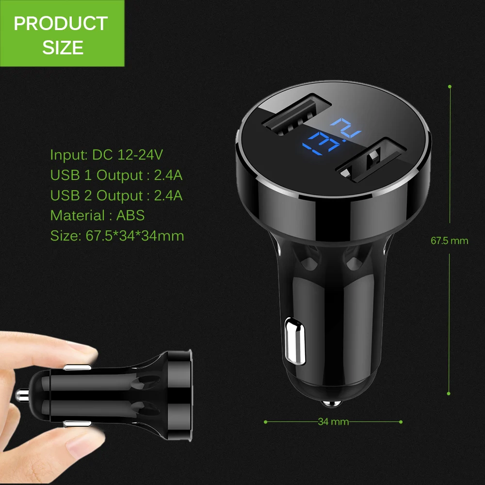 USB адаптер для зарядки 2 порта|Кабели адаптеры и разъемы| |