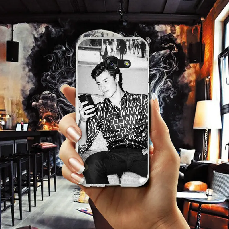 Soft Silicone Mobile Phone Cases For Samsung Galaxy A3 A5 A7 J1 J2 J3 J4 J5 J6 J7 2016 2017 2018 Bags Pop Singer Shawn Mendes |