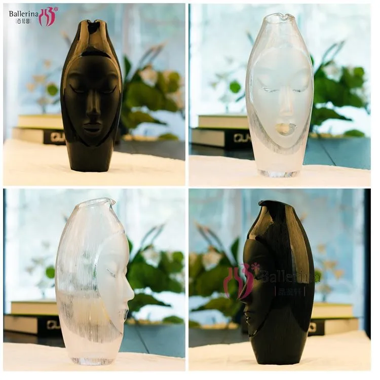 Стеклянная ваза с головой богини Афин сто садов креативная стеклянная и посуда