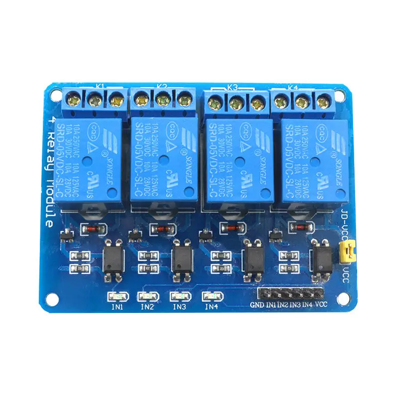 4-Канальный Релейный Модуль Glyduino 5 в с оптроном для 4-канального реле Arduino ARM PIC AVR DSP |