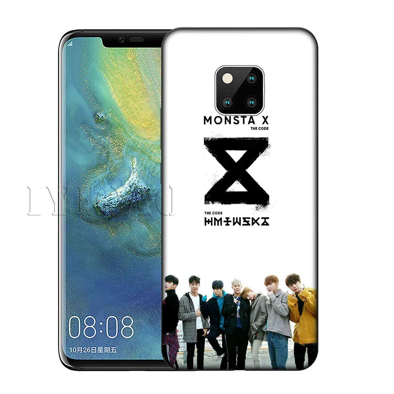 Силиконовый мягкий чехол KPOP Boy Group Monsta X для Huawei Nova Smart 5 5T 5i 4E 4 3i 3 2i 2 Lite Mate 30 20 10 Pro