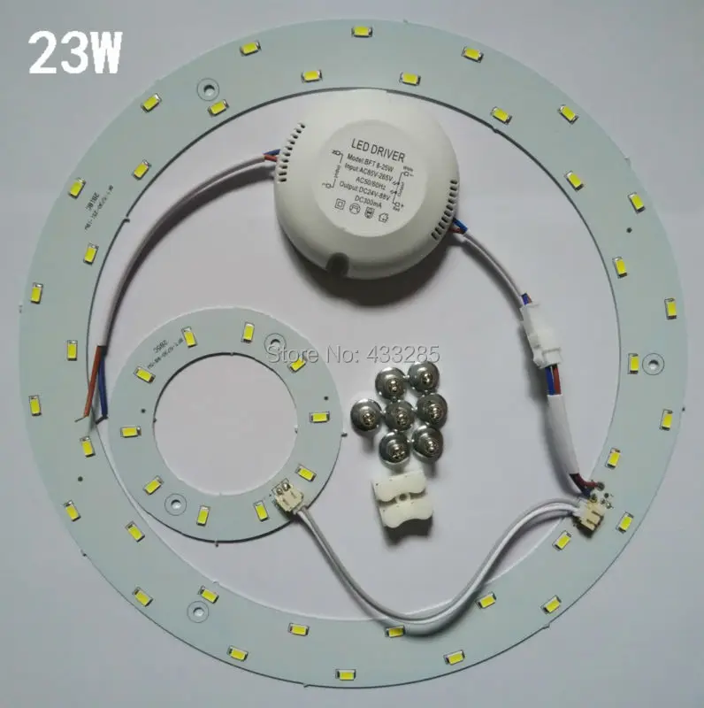 Free shipping 23W LED PANEL Circle Light AC85-265V SMD5730LED Round Ceiling board the circular lamp board for Dining room