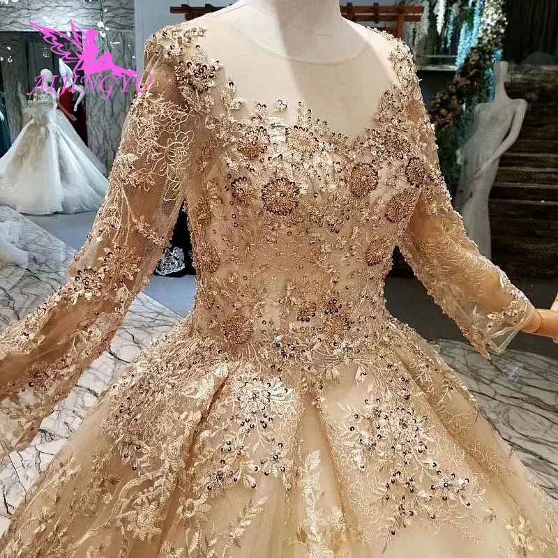 AIJINGYU Wedding Gown Designs Alibaba Gowns Hot Illusion Shiny Tule Best Sexy Top Vintage Bridal Dresses | Свадьбы и торжества