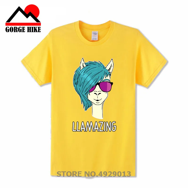 Модная футболка с изображением животных из мультфильма hair style No Prob Llama забавная