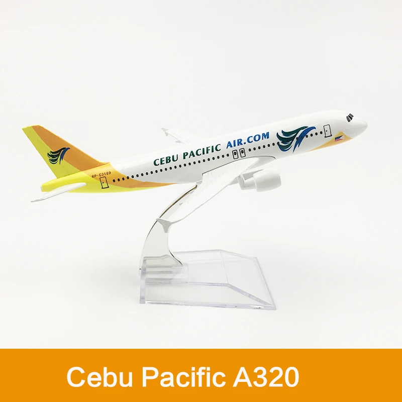 Модель самолета Cebu Pacific Airlines 16 см модель авиационного Air A320 металлическая литая