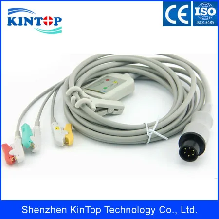 Compatibe New BCI/CSI/GE/Nellcor/Nihon Kohden/для Philips/Mindray Patient ECG/EKG монитор с 5-жильным зажимом для