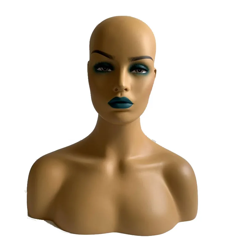 Новый 1 шт Женский реалистичный манекен голова стекловолокна ювелирные изделия и