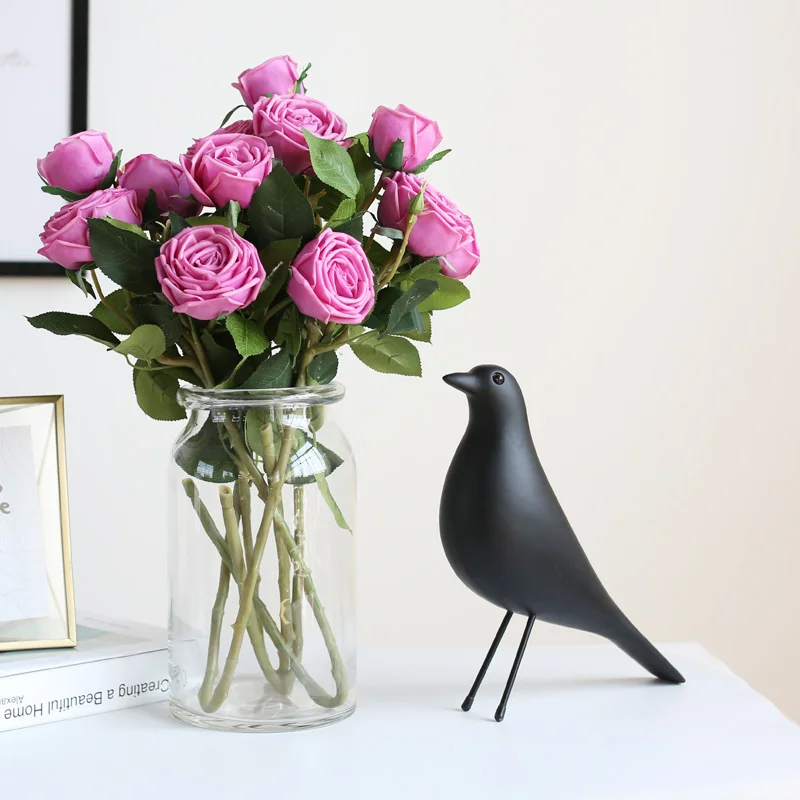 

29cm Bird Abstract Figurine Ornaments Resin Pigeons Statues Creative Animal Sculpture Ornaments Modern Home Decor L3163