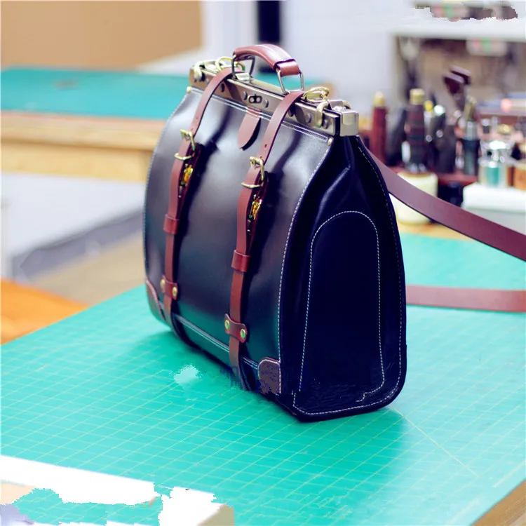DIY кожаная сумочка с рисунком Dulles, дорожная сумка, версия 4 мм, BDQ-127, Золотая дорожная сумка