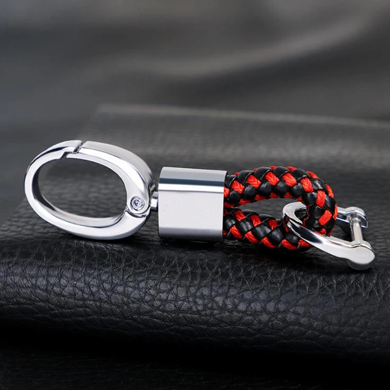 DIY Автомобильный брелок для ключей из сплава плетение ручной работы держатель