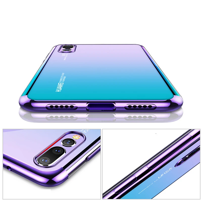 Роскошные прозрачные мягкие чехлы для huawei P20 Pro Lite мягкий силиконовый прозрачный