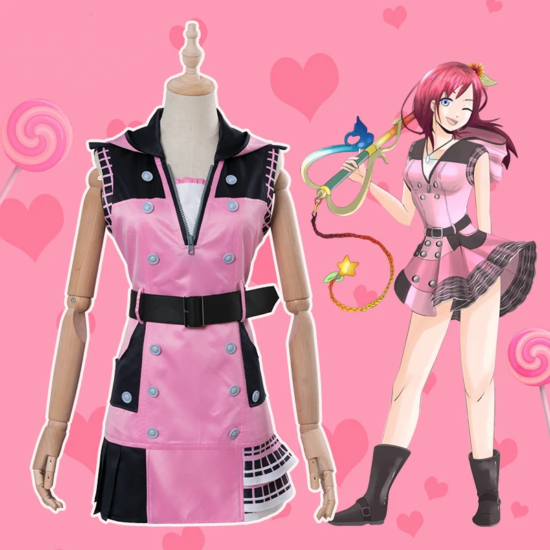 Униформа Kairi из аниме Kingdom Hearts III для женщин и взрослых костюм косплея на Хэллоуин