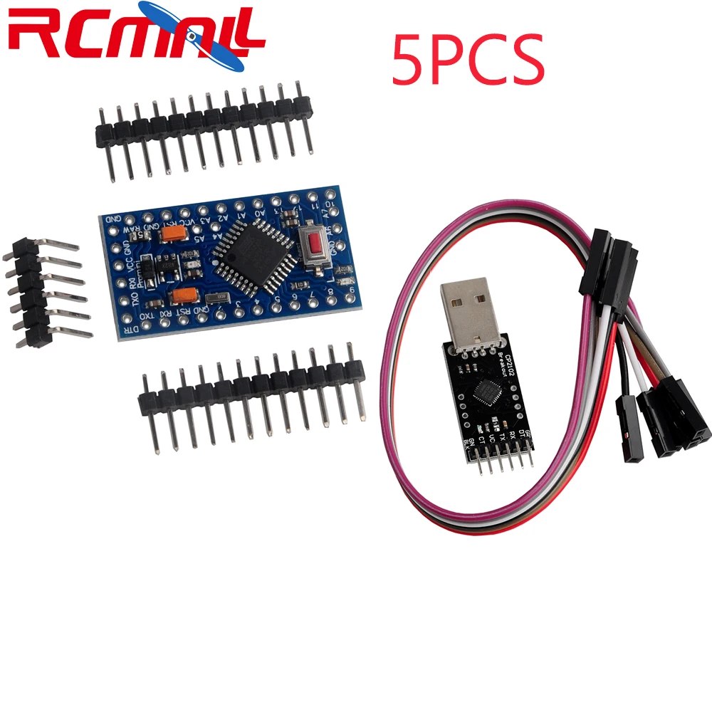 5 шт. Pro Mini Atmega328P 3 В 8 МГц/5 16 МГц/CP2102 модуль STC USB 2 0 в TTL последовательный конвертер