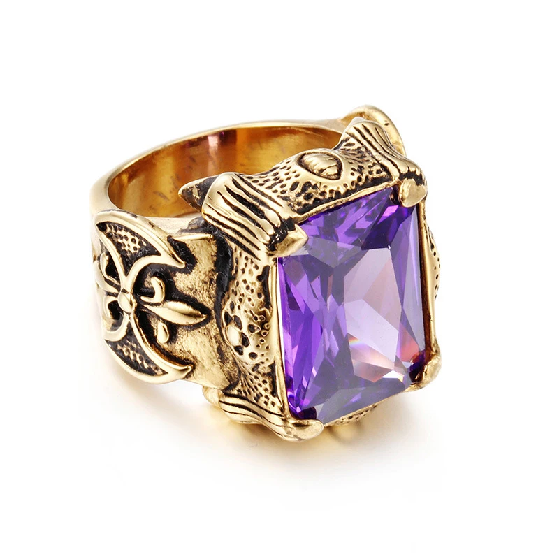 Мужские ювелирные изделия из нержавеющей стали уплотнение стиль цвета золота