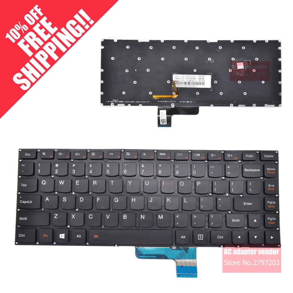 Для lenovo yoga 2-13 yoga 2 13 U31-70 20344 yoga II Подсветка клавиатуры для ноутбука