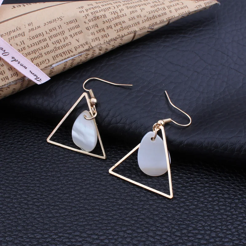Tenande Роскошные ювелирные изделия Bijoux Femme OL Shell серьги капли воды модные элегантные