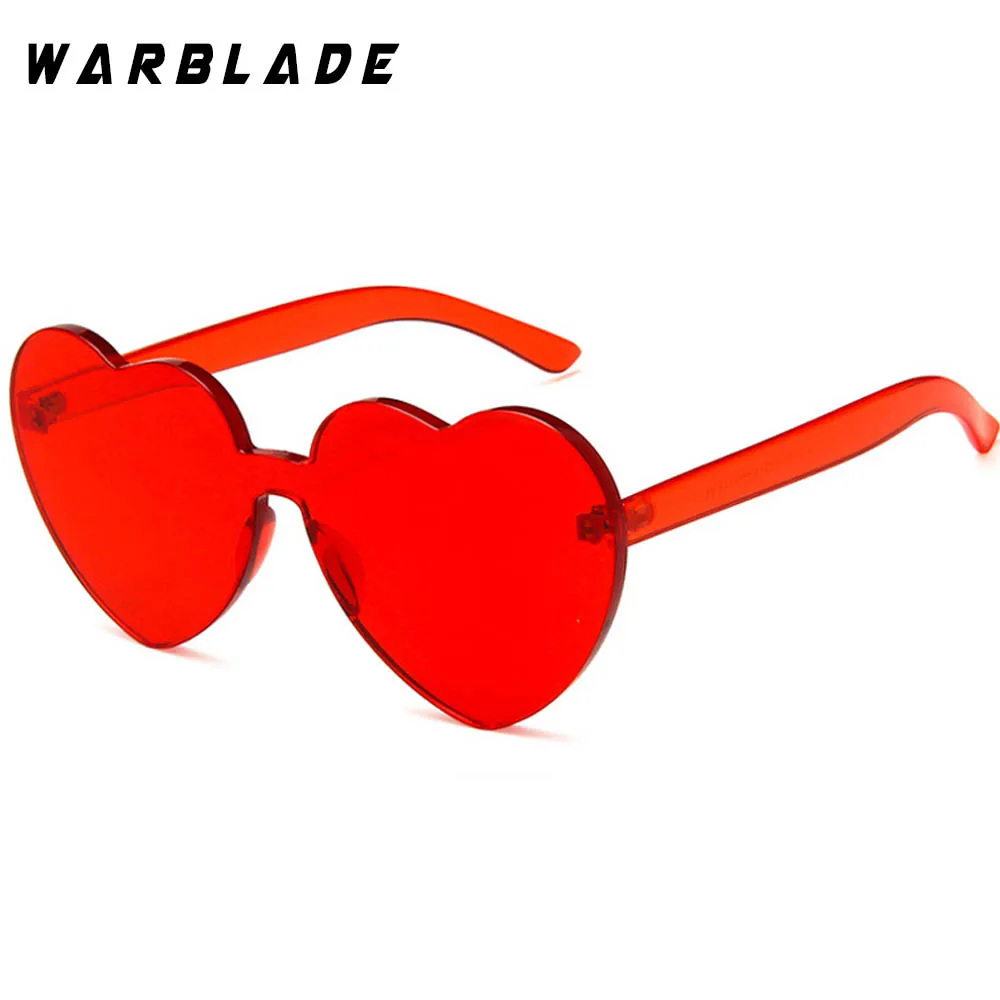 Heart Sunglasses for Ladies 2018 Hot Fashion Integrated UV Candy Eight Colour Steampunk Goggles Alloy+Resin Small | Аксессуары для