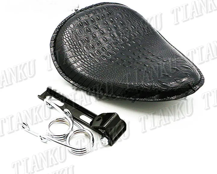 Кожаное сиденье с черными крокодиловыми полосками для Yamaha VStar 400 650 1100 1300 250 Virago Xv 535