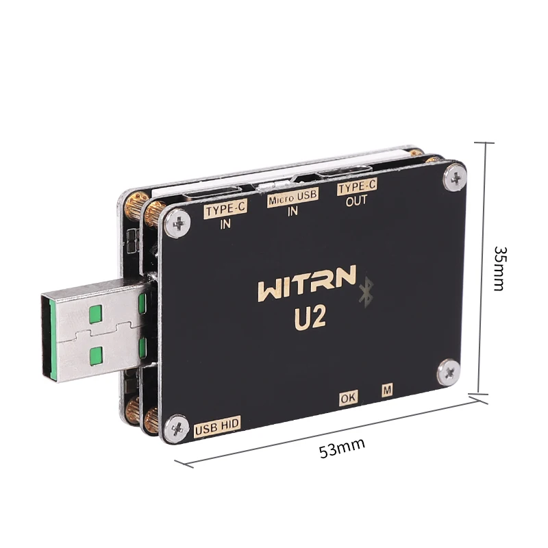 USB цветной тестер тока Вольтметр QC4 + PD3.0 2 PPS Быстрая зарядка протокол Емкость DC