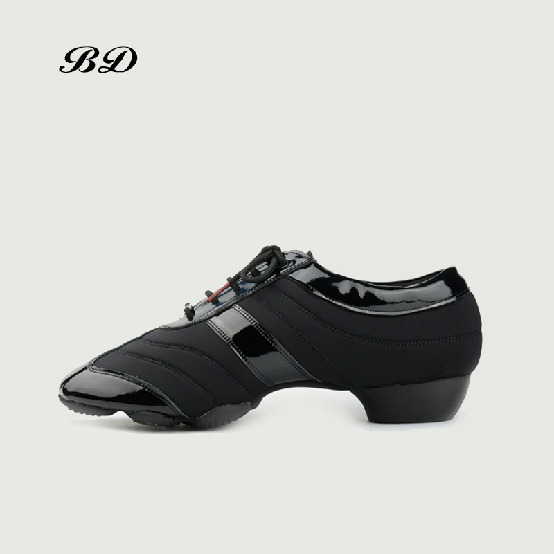 BD JW-3 Dance Shoes Ballroom MEN Women Latin Dancing BDDANCE Authentic Imported Spandex Patent Leather High-end Modern HOT