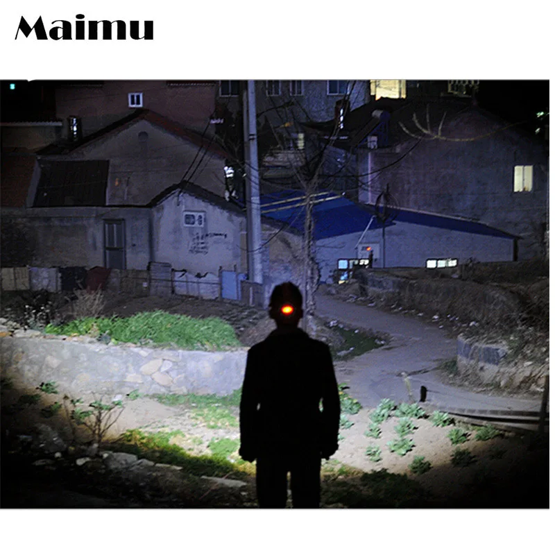 Maimu 5000 lumens led headlamp cree xml t6 xm-l2 Headlights Lantern 4 mode waterproof torch head 18650 Rechargeable Battery D12 | Лампы и