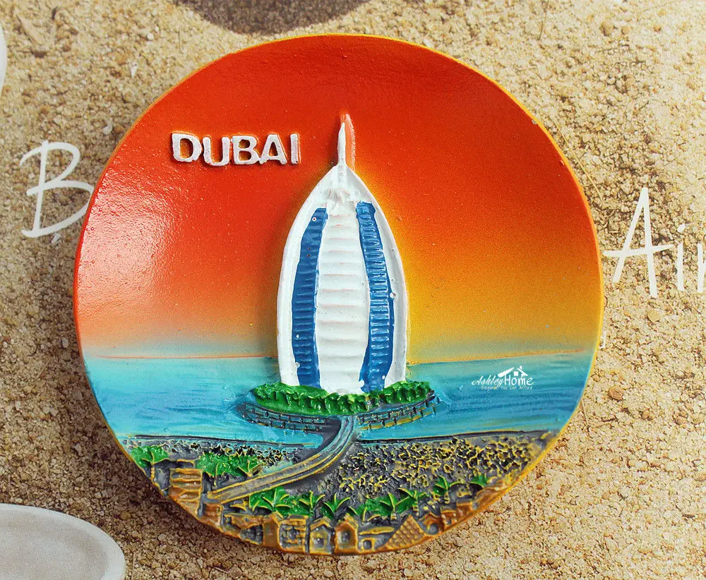 UAE DuBai Burj Al Arab Tourism Travel Souvenir 3D Resin Fridge Magnet Craft GIFT |
