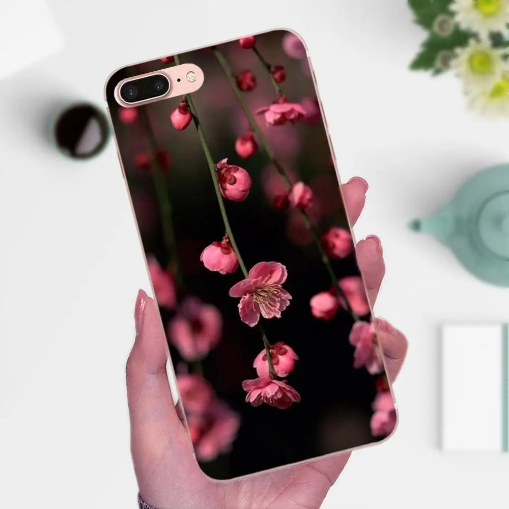 Peony Daisy Cactus Leaves Coque Phone Case Transparent Soft For Xiaomi Redmi Note 2 3 3S 4 4A 4X 5 5A 6 6A Pro Plus | Мобильные