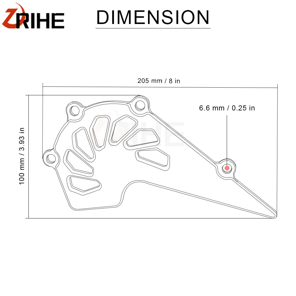 

Motorcycle CNC Aluminum scooter Front Sprocket Chain Cover Guard Protect Accessories Orange for 125 200 2014 2016-2018