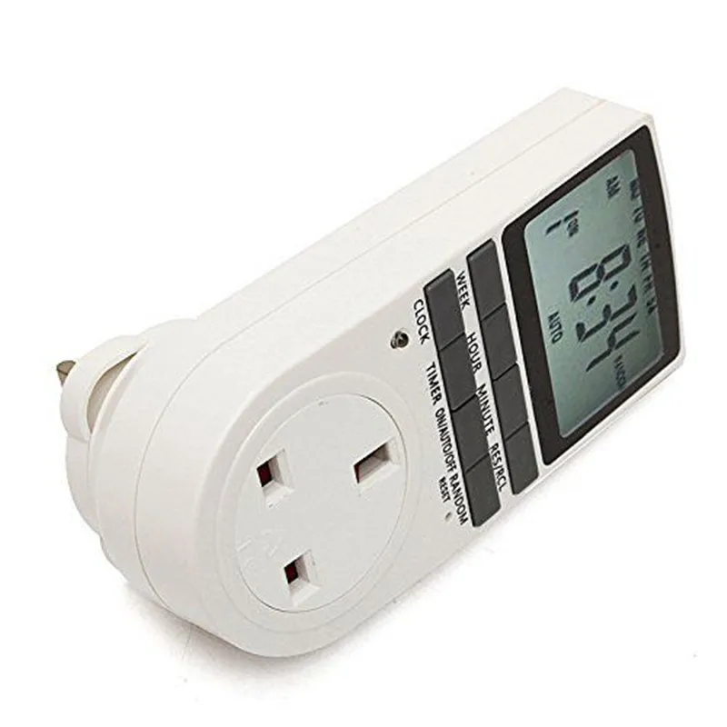 Electronic Digital Timer Switch EU Plug Kitchen Outlet 230V 50HZ Week 12/24 Hour Programmable Timing Socket US/UK/AU | Обустройство