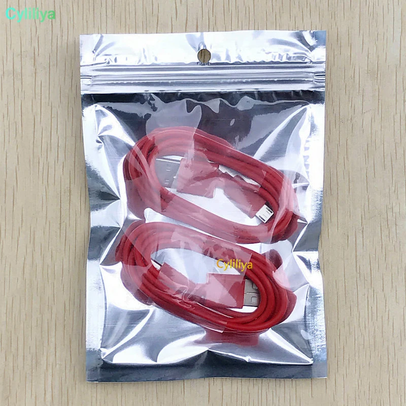 5000pcs anti-static Valve Zipper Plastic Retail Packaging Pack Bag Zip Lock Ziplock Package for AUX cable |